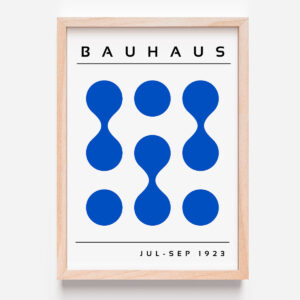 Bauhaus Blue Abstract 2