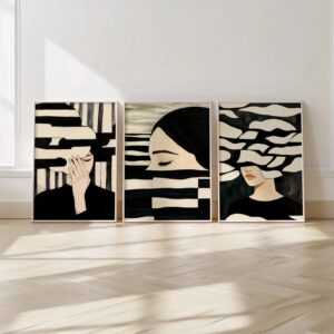 Set Surreal Retrato abstracto mujer