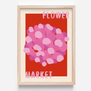 Flower Market Rojo y Rosa